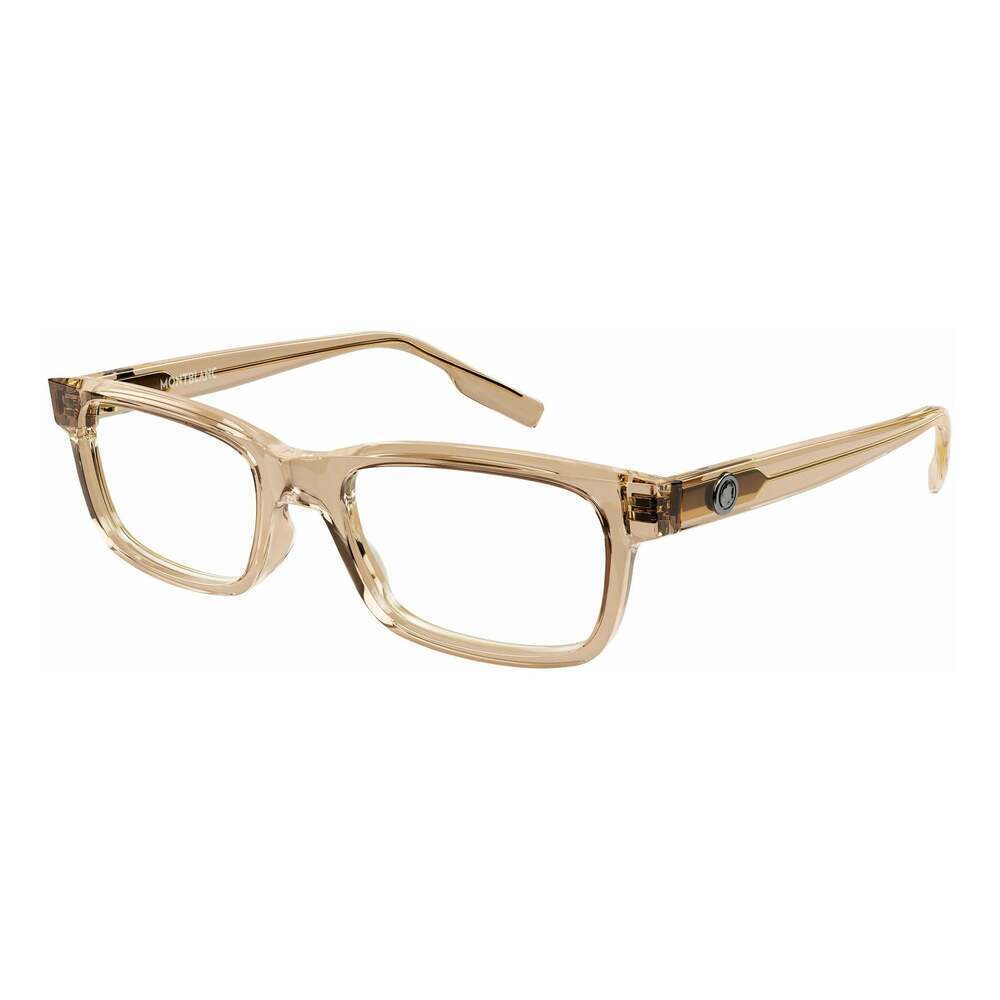 Mont Blanc Mb0179o Eyeglasses Brown Acetate/Metal Rectangle